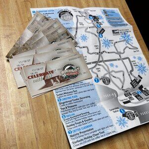 Vtg 2007 Rock City, Chattanooga, Tn. Tickets, Guide Map/Scrapbook Junk Journal